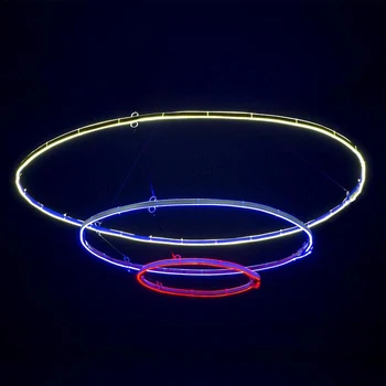 Neon Figuur "Vlag Van De Russische Federatie", 35X65X95 Cm, 576 Led, 220V, Wit-Blauw-Rood 4357356 Decoratie