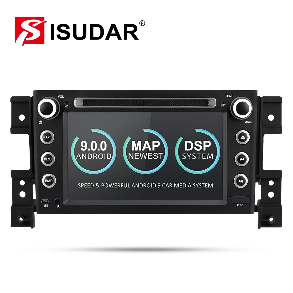  Isudar Autoradio For SUZUKI/Grand Vitara Car Multimedia player Android 9 2 Din DVD player GPS 4 Cor