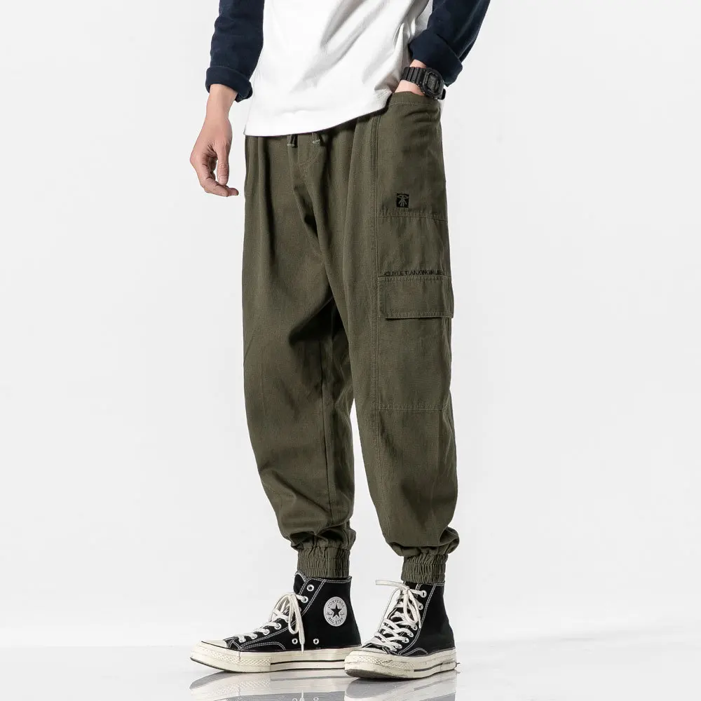 

Wu Airlines 2020 Spring Beam Leg Bib Overall Men's INS Popular Brand Loose-Fit Sweatpants Sports Casual Long Pants Harem Pants