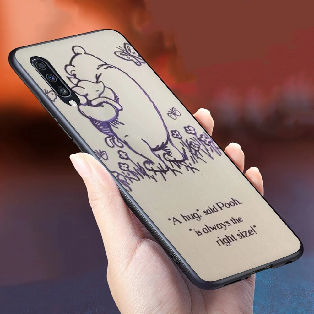 Винни-Пух в цитаты Мягкий силиконовый чехол для телефона для samsung A2 Core A10s A20E A20s A30s A40s A50s A60 A70s - Цвет: B8