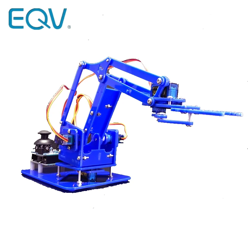 EQV 4 DOF Unassembly акриловая механическая рука робота манипулятора коготь для Arduino производитель обучения DIY Kit Робот