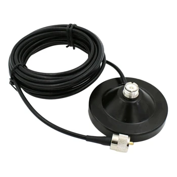 

Mobile Car Antenna Magnetic Roof Mount Base 5M 16.4 Ft RG58 Coax Cable UHF Male