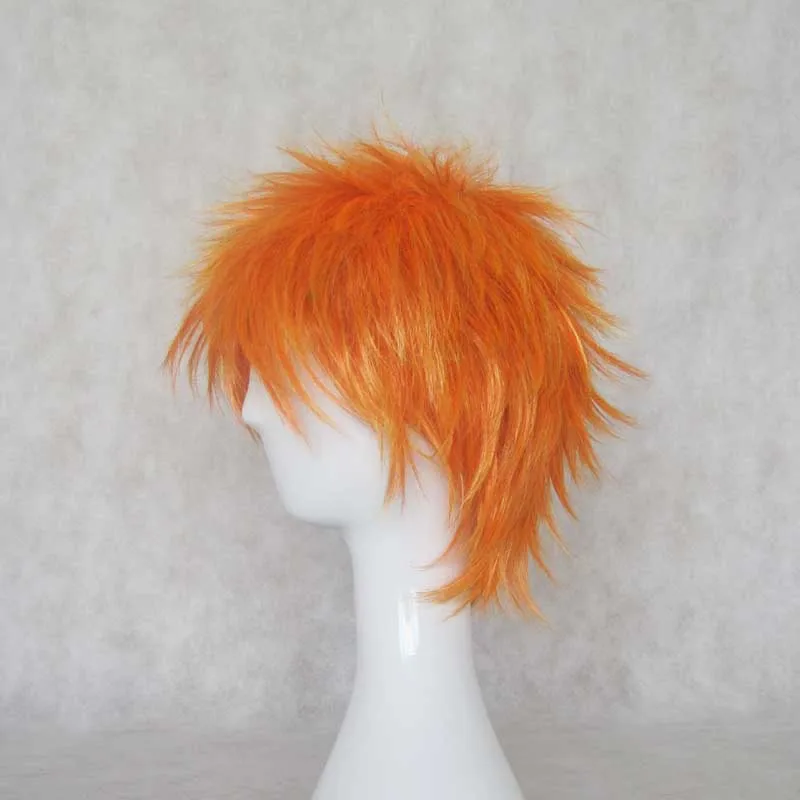 morticia addams costume Japanese Anime BLEACH Kurosaki ichigo Wig Mens Uchiha Sasuke Cosplay orange Hair wig Comic-con Irie Shouichi wig+ Wig Cap goddess costume