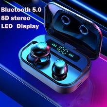 Беспроводные наушники Tws Bluetooth наушники fone de ouvido sem fio handsfree Наушники bluetooth Спорт светодиодный дисплей для всех телефонов