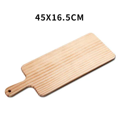 03 Japanese style solid wood pizza dish rectangular pizza cake bread steak wooden tray sushi fruit plate LL1121703 - Цвет: 03