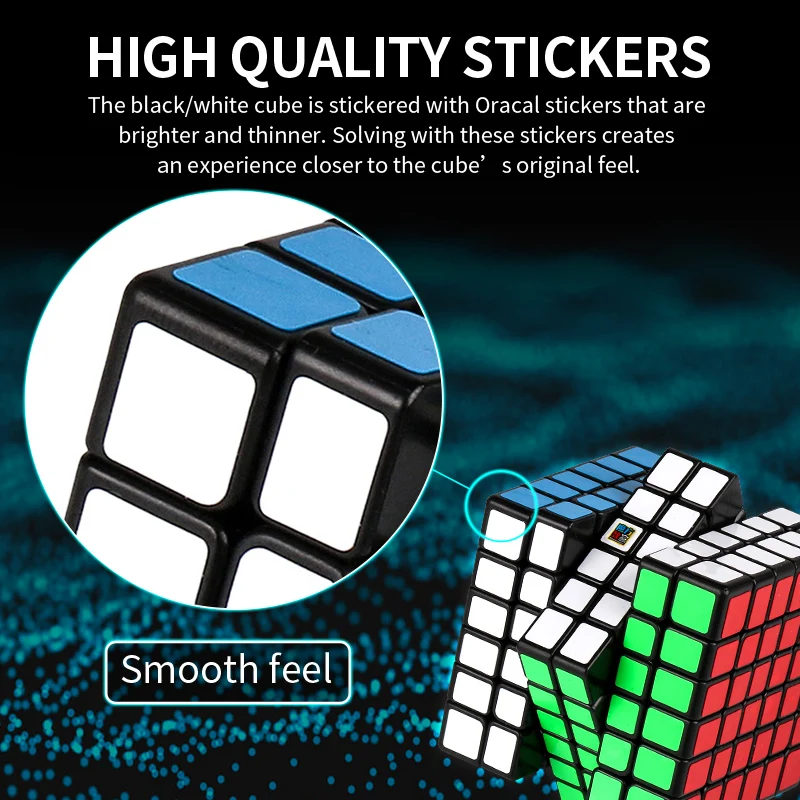 Новая MoYu cubing классная Meilong 6x6x6 Волшебная головоломка с быстрым кубом кубики Stickerless Cubo Magico Развивающие игрушки для детей