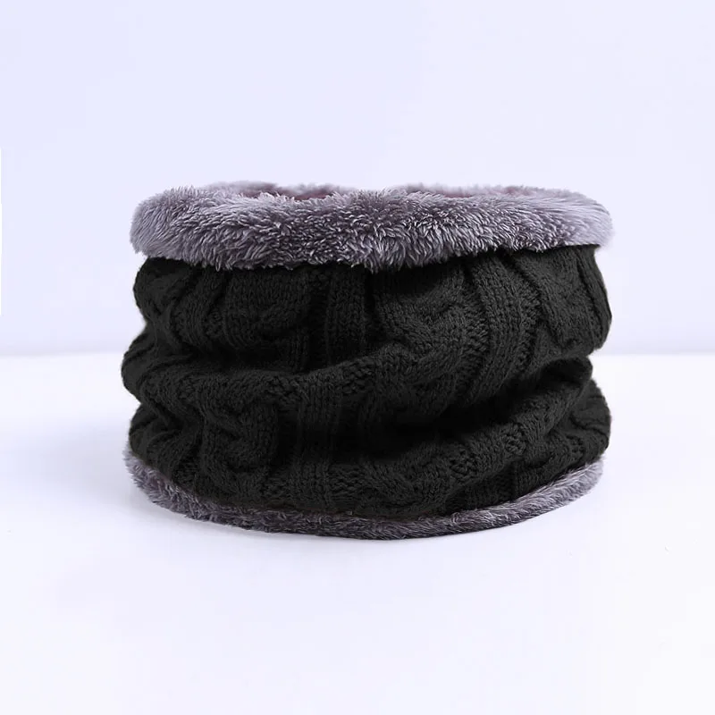 New Men Winter scarf Thickened Wool Collar Warm Scarf for woman fashion Knit Ring Scarf Comfort Scarf Scarves unisex male scarf Scarves