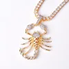 Animal Scorpion Pendant Necklace Men's Women Hip Hop Jewelry 6