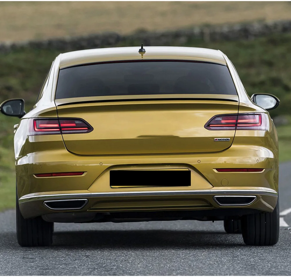 Для Volkswagen Passat CC Rline ARTEON ABS спойлер заднего багажника, крыла для губ из углеродного волокна