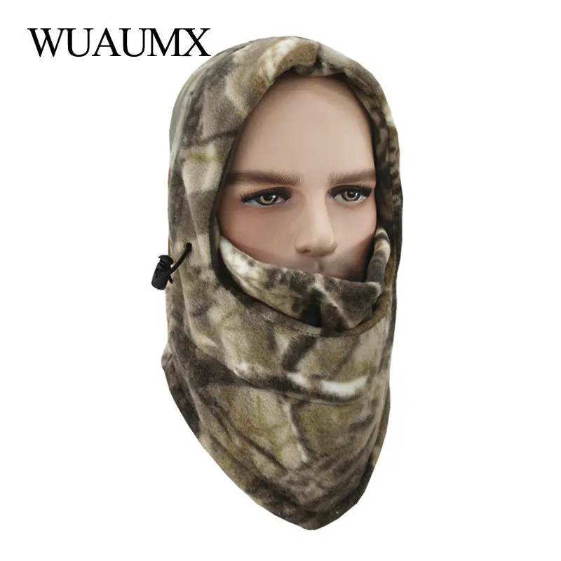 Wuaumx Балаклава зимняя шапка ForMen Beanies Skullies Теплая Флисовая шапка для женщин защищенная маска для лица CS спортивная шапка для сноуборда