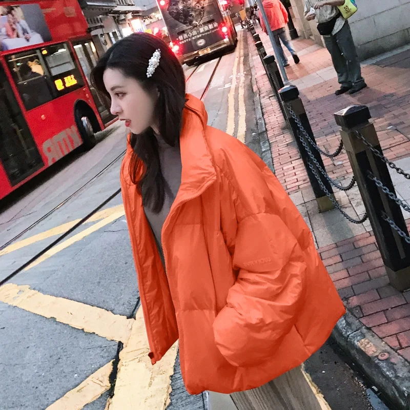 

2019 New Style Winter Cotton Dress Women's Korean-style Students INS Loose-Fit Korean-style Fashion Students Hong Kong Style dow