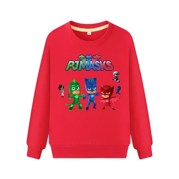 

Pj Masks Children's Clothing Sweater Long-sleeved Warm Autumn Jacket Boys and Girls Home Service Role-playing Clothing Kids Gift