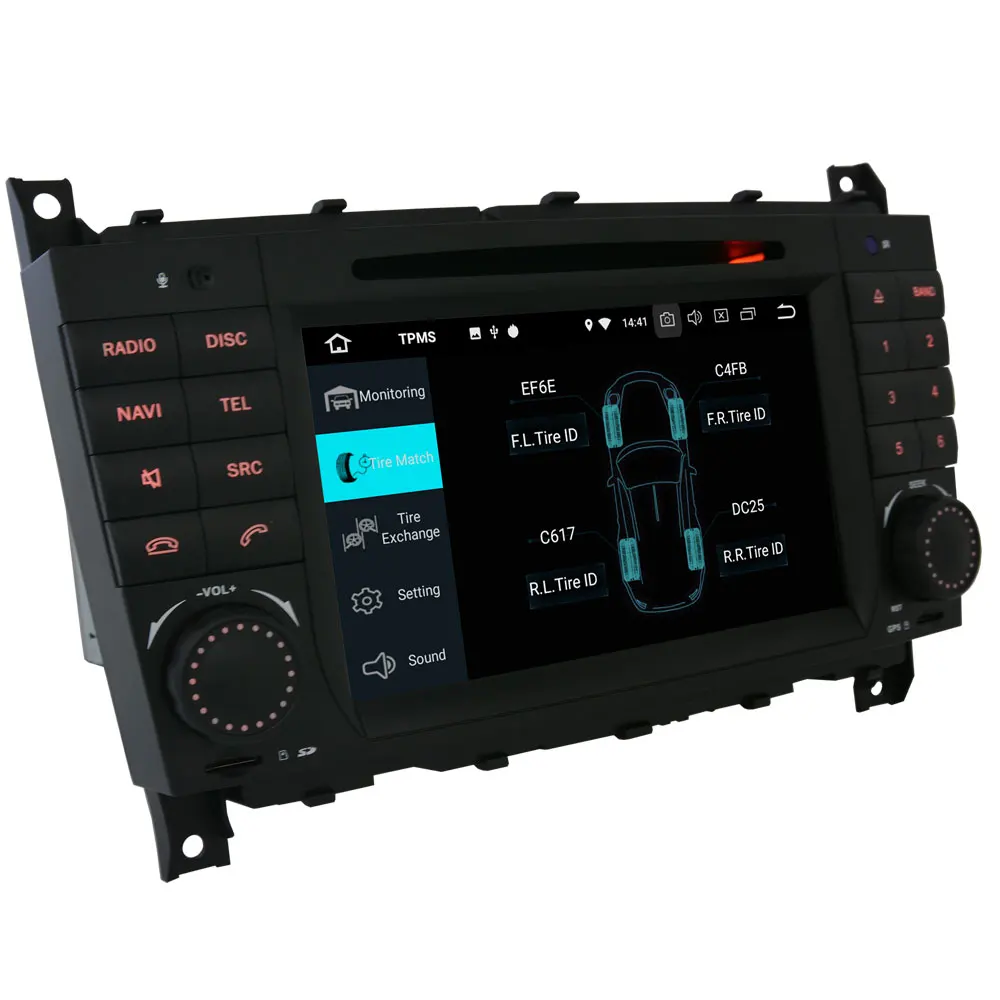 Flash Deal 7"Android 9.0 PX6 4G+64G Car DVD Multimedia Player For Mercedes Benz C CLK CLS CLC Class W203 W209 W219 GPS Navigation Radio DSP 2