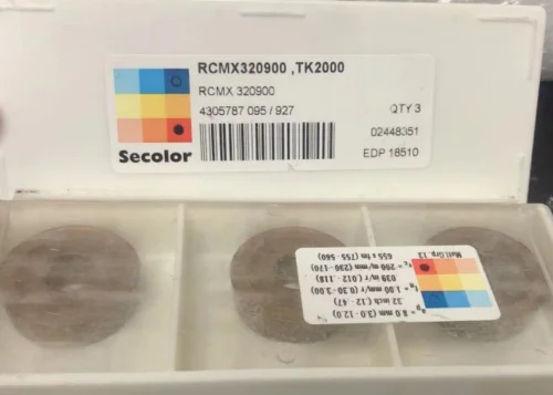 3 шт. твердосплавная вставка RCMX320900, TK2000