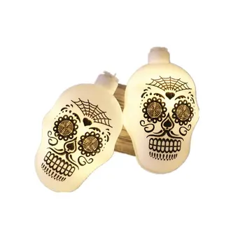 

Holiday Decoration Lights Painted Round Skull String Lights Halloween String Lights Ghost Festival LED String Lights