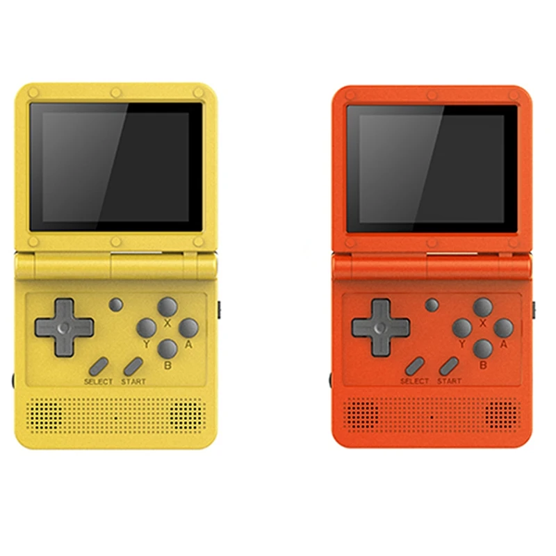 Портативная игровая 3d-консоль Powkiddy V90 Игровая приставка с 3 дюймовым IPS экраном