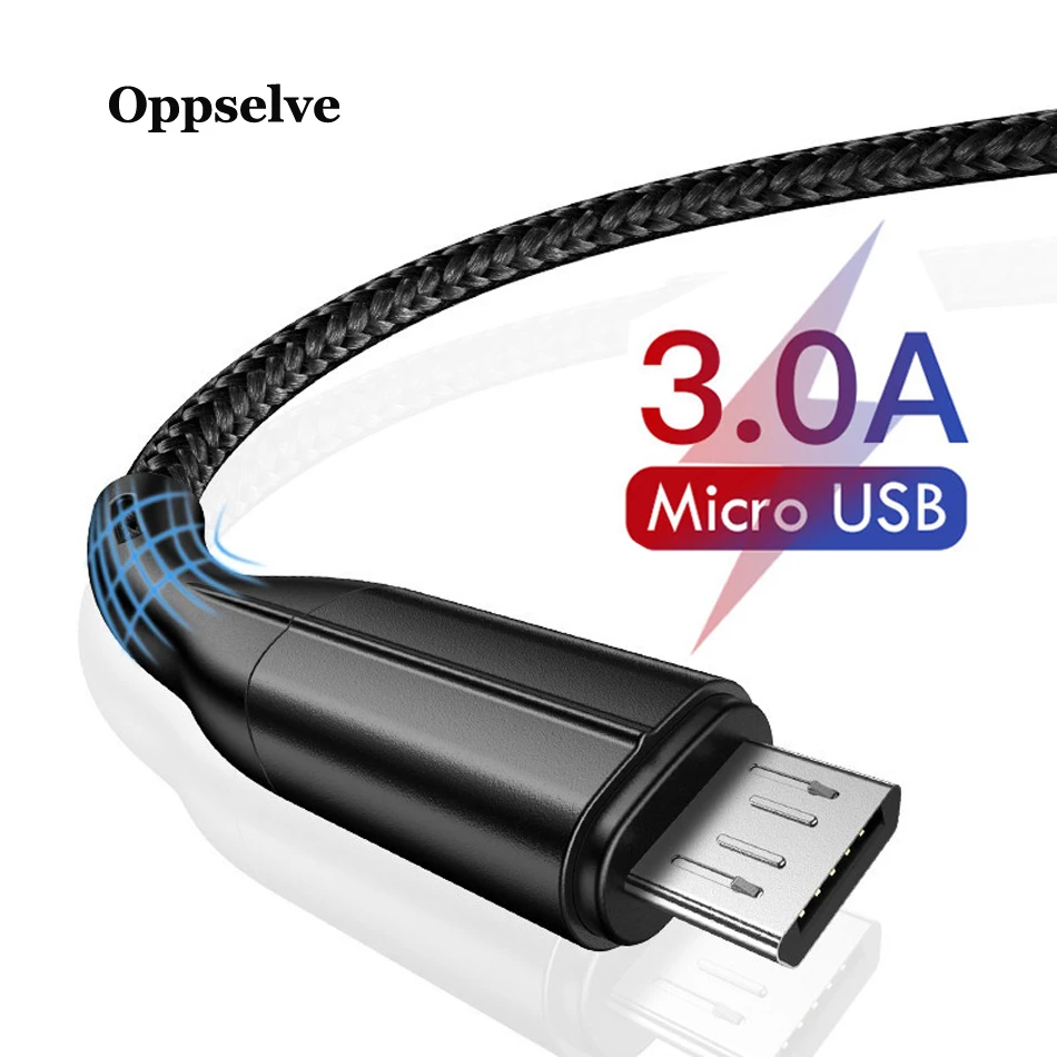 1 м 2 м Micro USB кабель 3A Быстрая зарядка Micro usb кабель для samsung Xiaomi huawei Android мобильный телефон зарядное устройство кабель Шнур
