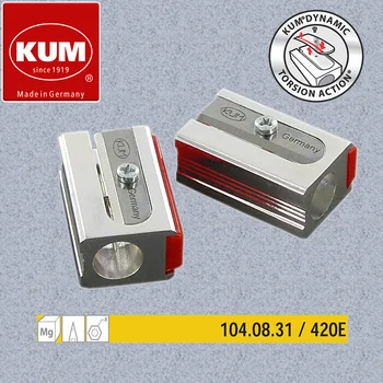 

Free Shipping German KUM 420E Magnesium High Sharp Single Hole Pencil Sharpener with 2Replacement Blades Suitable for 8mm Pencil