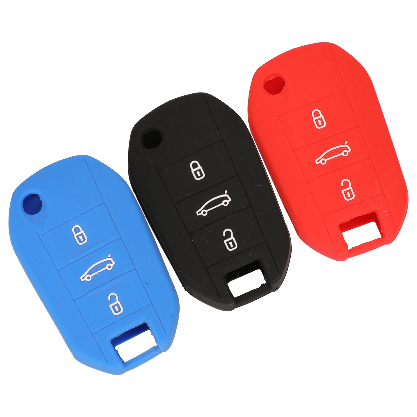 

Jingyuqin 10 шт. пульт дистанционного управления 3 кнопки Силиконовый Складной автомобильный ключ чехол для Citroen C4L CACTUS C5 C3 C6 C8 Picasso Xsara держатель