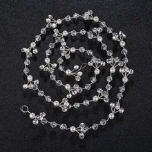 Свадебное платье аксессуары повязка на голову свадебный головной убор простой сделанное вручную из жемчуга и кристаллов резинки для волос TS108