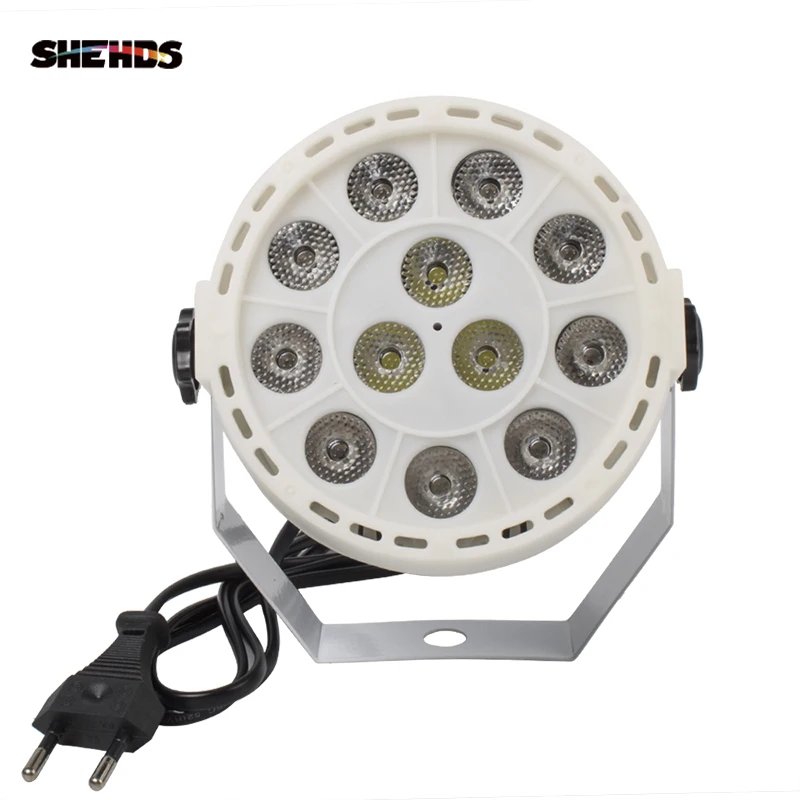 SHEHDS Мини светодиодный плоский Par 12x3 Вт RGBW 4 цвета мыть светильник ing для DJ вечерние Дискотека 8 каналов DMX 512 Master/сохранить сценический светильник
