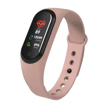 

M4 Color Screen Smart Bracelet Step 90Mah Battery Over Uv Dispensing True Heart Rate Ip67 Waterproof 4 Generation Usb Line
