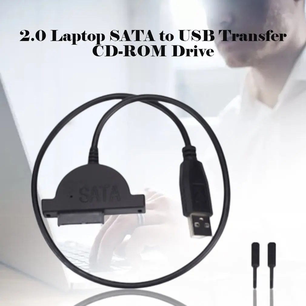 2,0 Ноутбук Оптический привод кабель Sata к Usb адаптер кабель Sata6P+ 7P13Pi ноутбук внешний диск коробка адаптер кабель