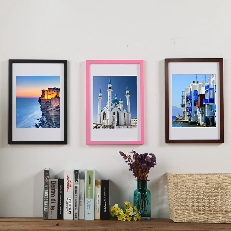 Wooden Frame for Canvas Painting A5 A4 A3 With Mats For Wall Mounting photo frame wood canvas frame wood photo frame wood frame wood picture frame art frames