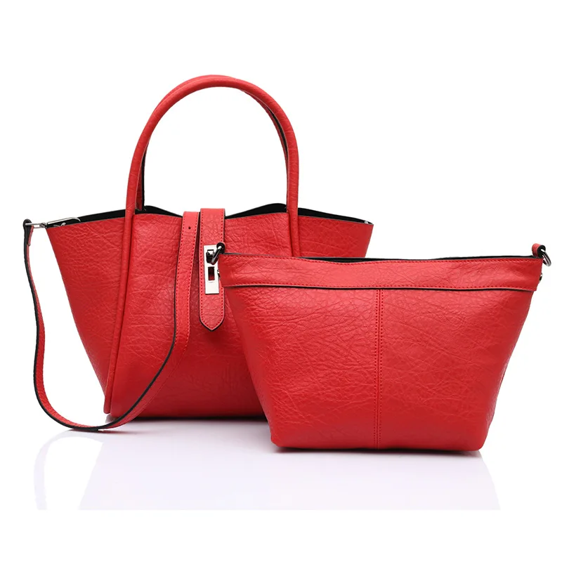 

Europe And America Popular Brand Shoulder Bag/ Hand Bag WOMEN'S Leather Bags Autumn And Winter New Style Full-grain Leather Lock