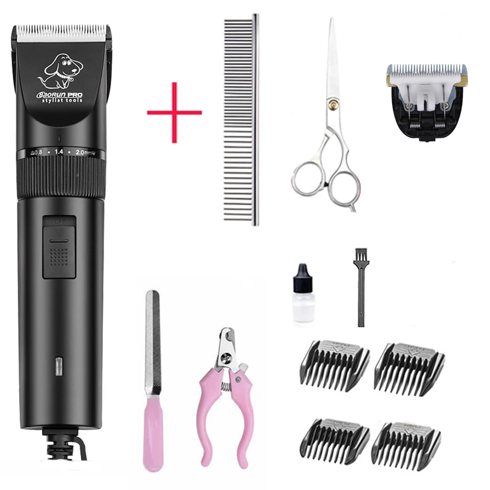 Pet Hair Trimmer 20W High Power Professional Pet Hair Trimmer for Grooming Pets Animals Cat Clipper Haircut Shaver Machine