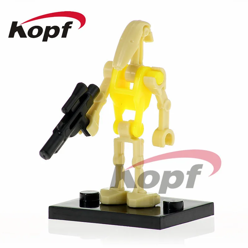 PG780 4Pcs No Box Одна строительных блоков космический пилот-клон K-2SO робот битва дроид RO-GR куклы лучшая коллекция игрушек Детский подарок C031 - Цвет: PG780 4Pcs No Box