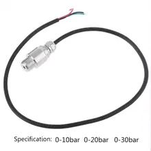 DC 5V 1/4NPT Pressure Transducer Transmitter Sensor Stainless Steel Oil Air Water Pressure Sensor 0-10/20/30 Bar tranducer pressure transmitter 0 1 bar signal 0 5v g1 2 thread stainless steel 316l diaphragm air water gas fuel oil