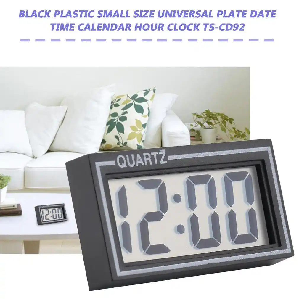 New Arrival Small Size Digital Lcd Table Car Dashboard Desk Date Time Calendar Small Clock Durable For Home Use Aliexpress