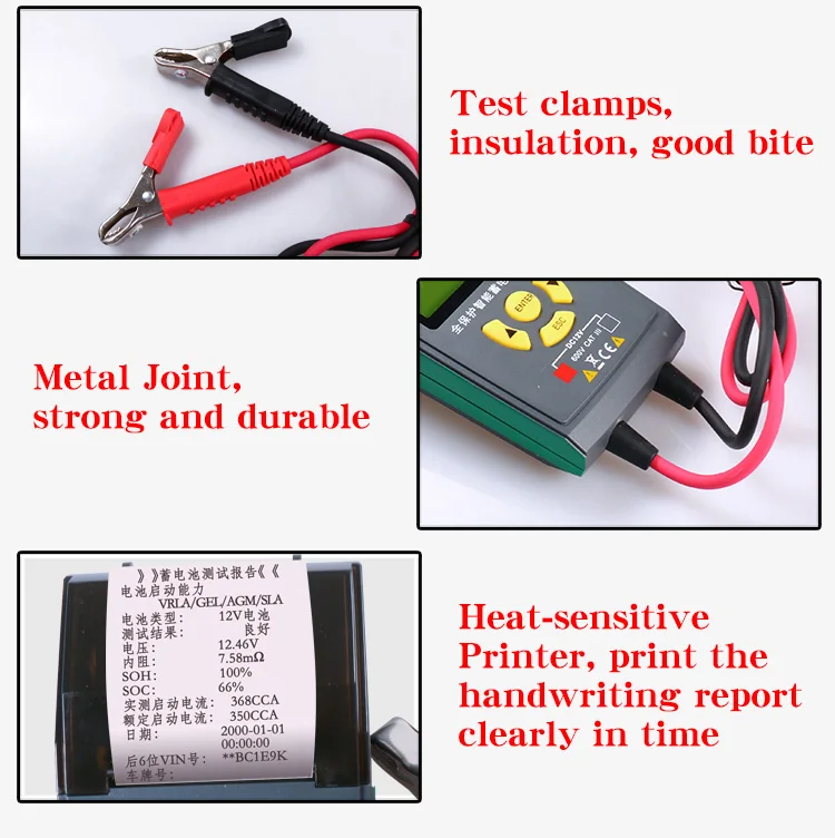 DY3015B Vehicle Storage Battery Analyzer Detector Diagnostic Instrument Battery Tester