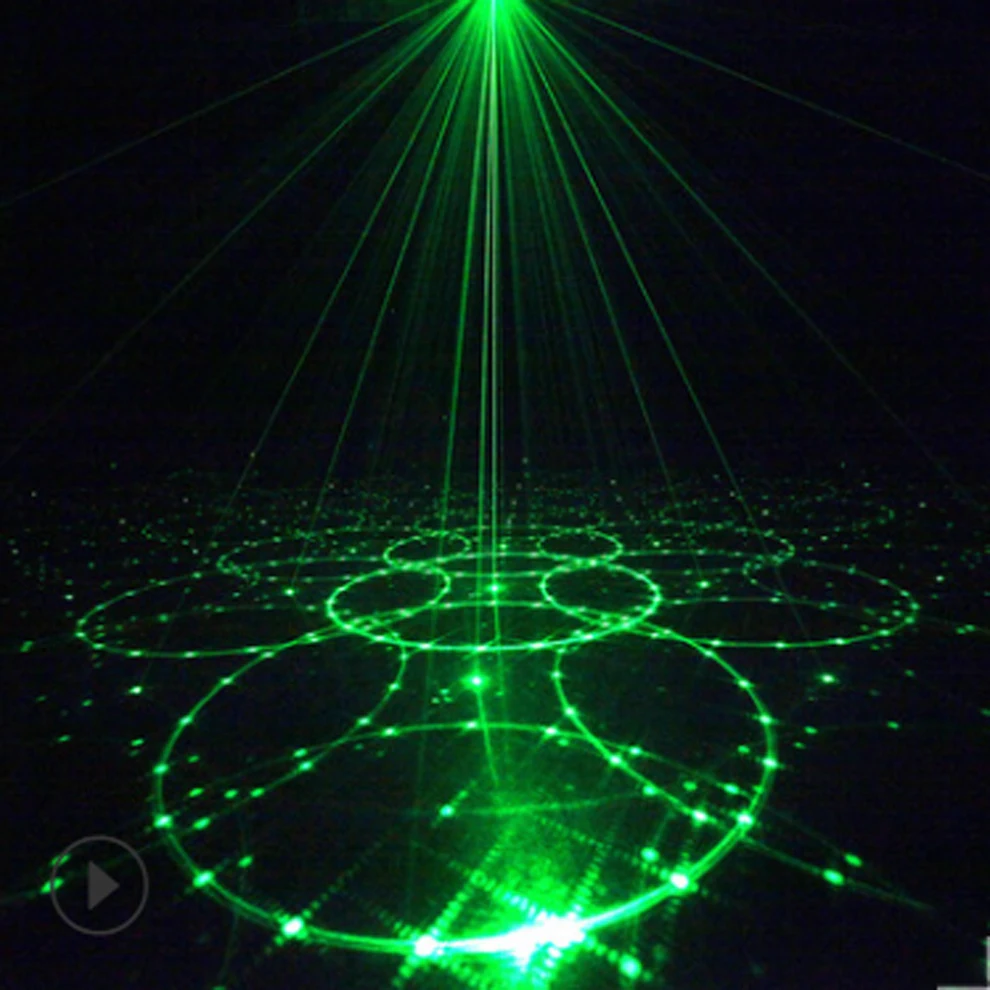 RGB Mini 5 Holes 48 Patterns Mixing Laser Projector Effect Stage Remote 9W Blue Red Green LED Light Show DJ Disco Party Lighting
