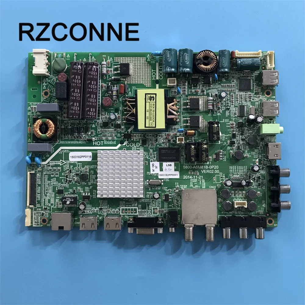 Cartão Motherboard Mainboard para 5800-a6m81b0p20 Ver02.00 Rel420fy Ld0-900 Sp-led32m Hitachi Cdh-le32 06 Inteligente