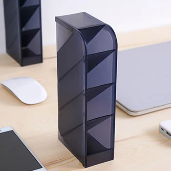 

1xDesk Organizer Desktop Office Pen Pencil Case Holder Makeup Storage Box New