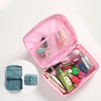 

cosmetic for organizer makeup grid storage drawers dresser lingerie travel suitcase maquillaje cloth box set case zip lock bags
