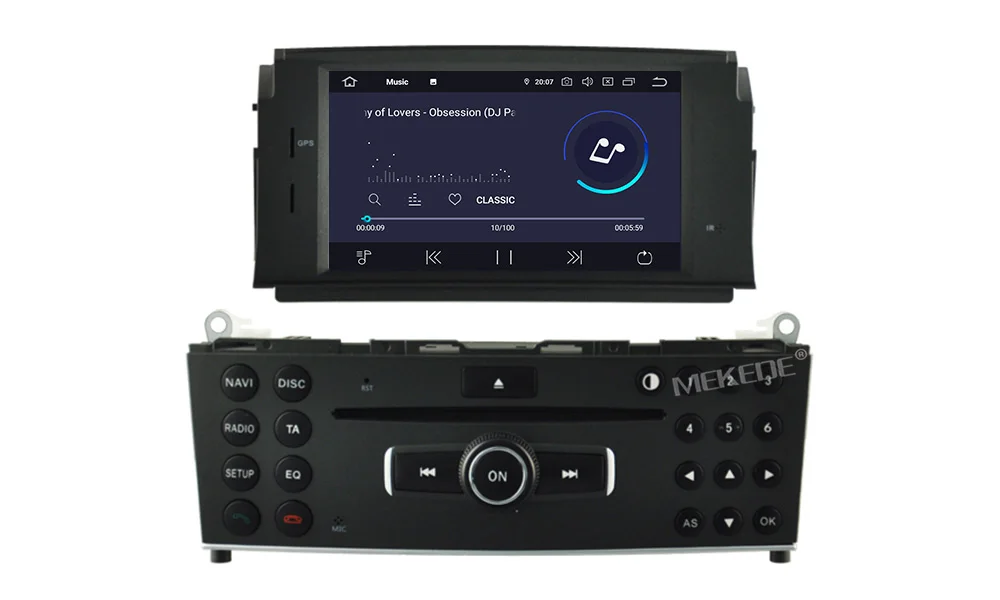 Clearance MEKEDE PX5 4+64G  android 9.0 car dvd gps navigation player For Benz C200 C180 W204 2007-2010 car radio Multimedia stereo 8 core 16