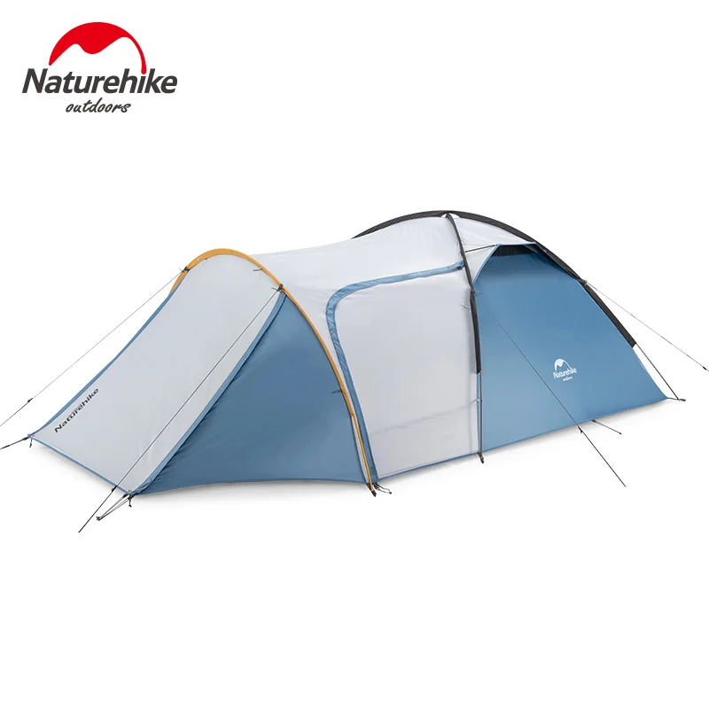 Палатка Naturehike на 3 человек для всей семьи большая двухслойная с защитой от ветра и