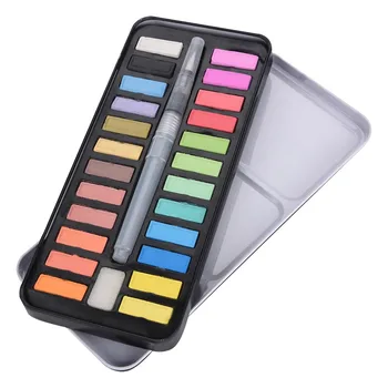 

High Quality Solid Pigment Watercolor Paints Set With Water Color Portable Brush Pen For Professional Painting Art Supplies