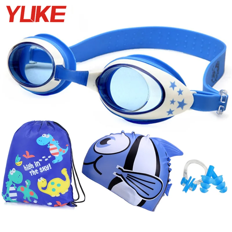 Professonal Kids Swimming Goggles Anti-fog Waterproof Child Childrens Boy Girl 