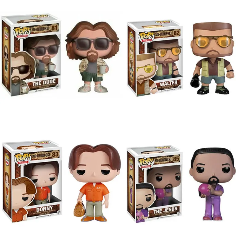 

Funko POP The Big Lebowski vinyl dolls #81 82 83 85 anime movies action Figures Model pvc Toys for Children Christmas Gifts