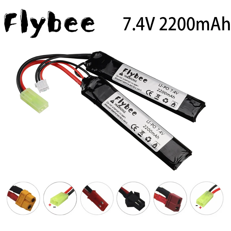 

Аккумулятор Lipo для водяного пистолета, 7,4 В, 2200 мАч, 7,4 В, 40C