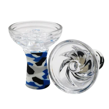 

1PC High Temperature Glass & Silicone Tobacco Bowl For Shisha Hookah Sheesha Chicha Narguile Accessories Hookah Accessories