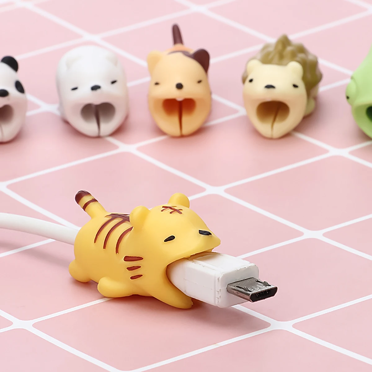 Animal Shape Cable Biter 1pc Protector for Phone Cable Winder Cable