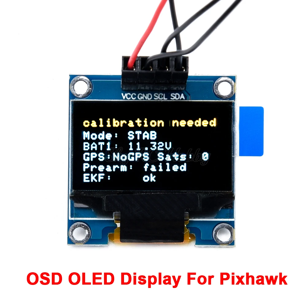 OLED дисплей Pixhawk OSD для 2.4.8 PIX PX4 Полетный контроль статус полета подключен к
