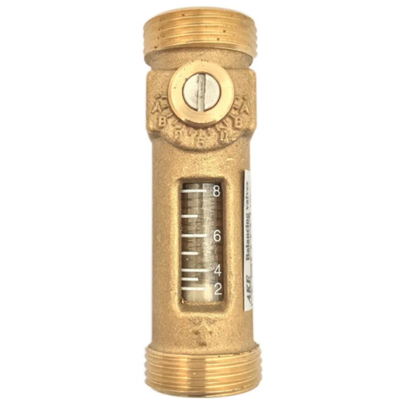 

USC-MS43TA 2-8L/Min Direct Reading Flow Meter (Flowmeter) Brass G3/4 inch Male and G3/4 inch Male Spring Mechanical Float Meter