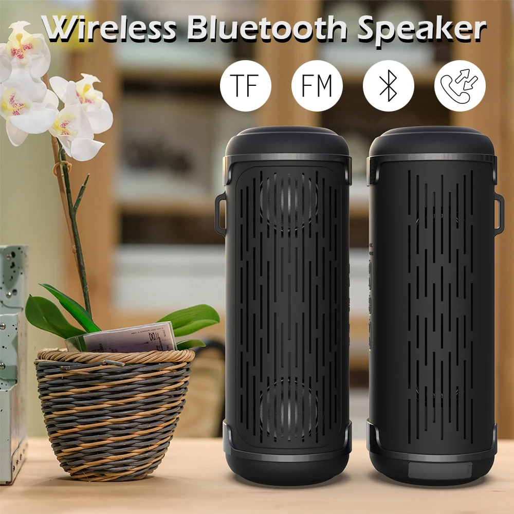 2000 мАч Bluetooth музыкальный бас-динамик водонепроницаемый портативный открытый светодиодный беспроводной Колонка громкий динамик Поддержка TF карты FM радио Aux