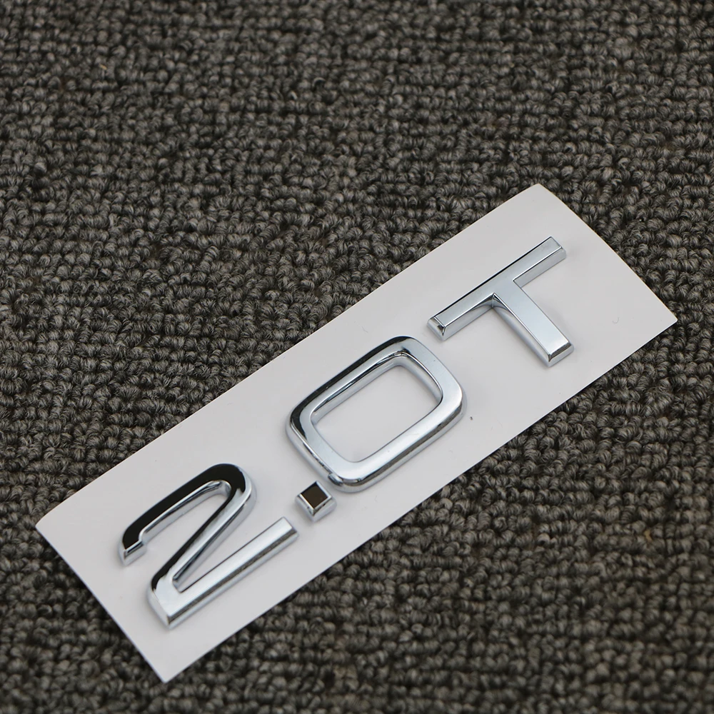 Rear Trunk Emblem Logo Badge Sticker For Audi A3 A4 A5 A6 A7 A8 Q3 Q5 Q7 3.2 3.0T 2.0T 4.2 2.4 3.6 car window stickers